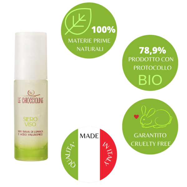 Siero Viso Gel 98% Bava di Lumaca e Acido Ialuronico - 30 ml - Image 4