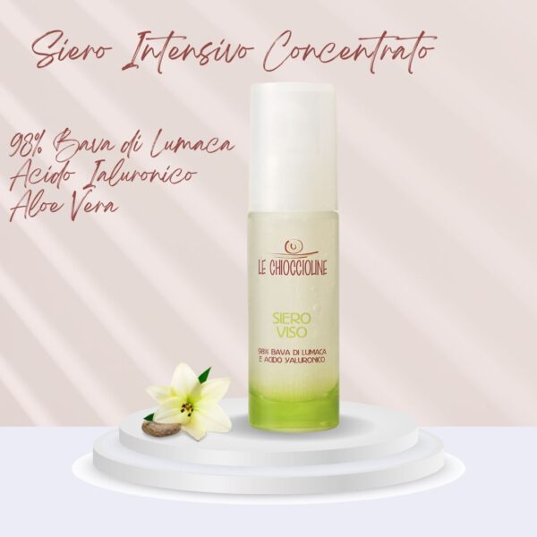 Siero Viso Gel 98% Bava di Lumaca e Acido Ialuronico - 30 ml - Image 2