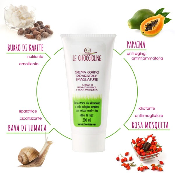 Kit Snail Care Smagliature: Crema Corpo + Bava Pura + Saponetta Detergente - Immagine 3