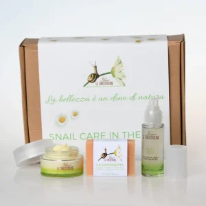 Snail Care Anti-Wrinkle Kit: Face Cream + Face Serum + Cleansing Bar