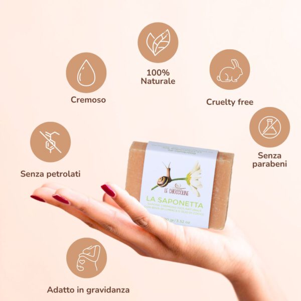 Kit Snail Care Smagliature: Crema Corpo + Bava Pura + Saponetta Detergente - Immagine 2